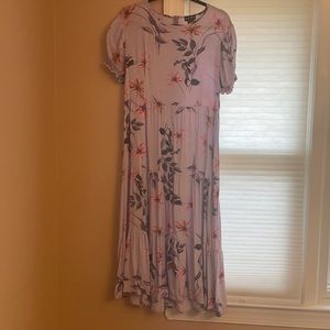 Ceny lavender floral midi dress
